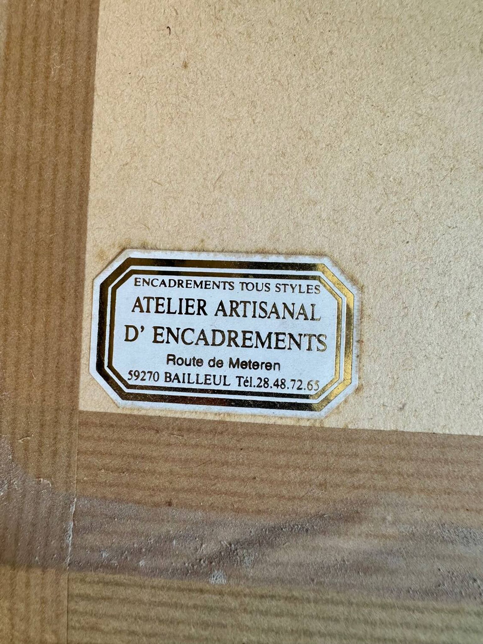 Ancienne lithographie Morubel , le flétan