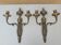 Pair of bronze wall lamps