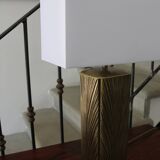 Brass and bronze lamp, Luciano Frigerio, Italy, 1970s