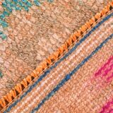 2x12 Rug For Kitchen Orange Herki Vintage Runner Rug, 73x369Cm