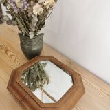 Mirror underside in solid wood art deco