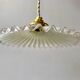 suspension in pleated opaline early 20th century