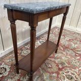 Console de style Louis XVI marbré gris