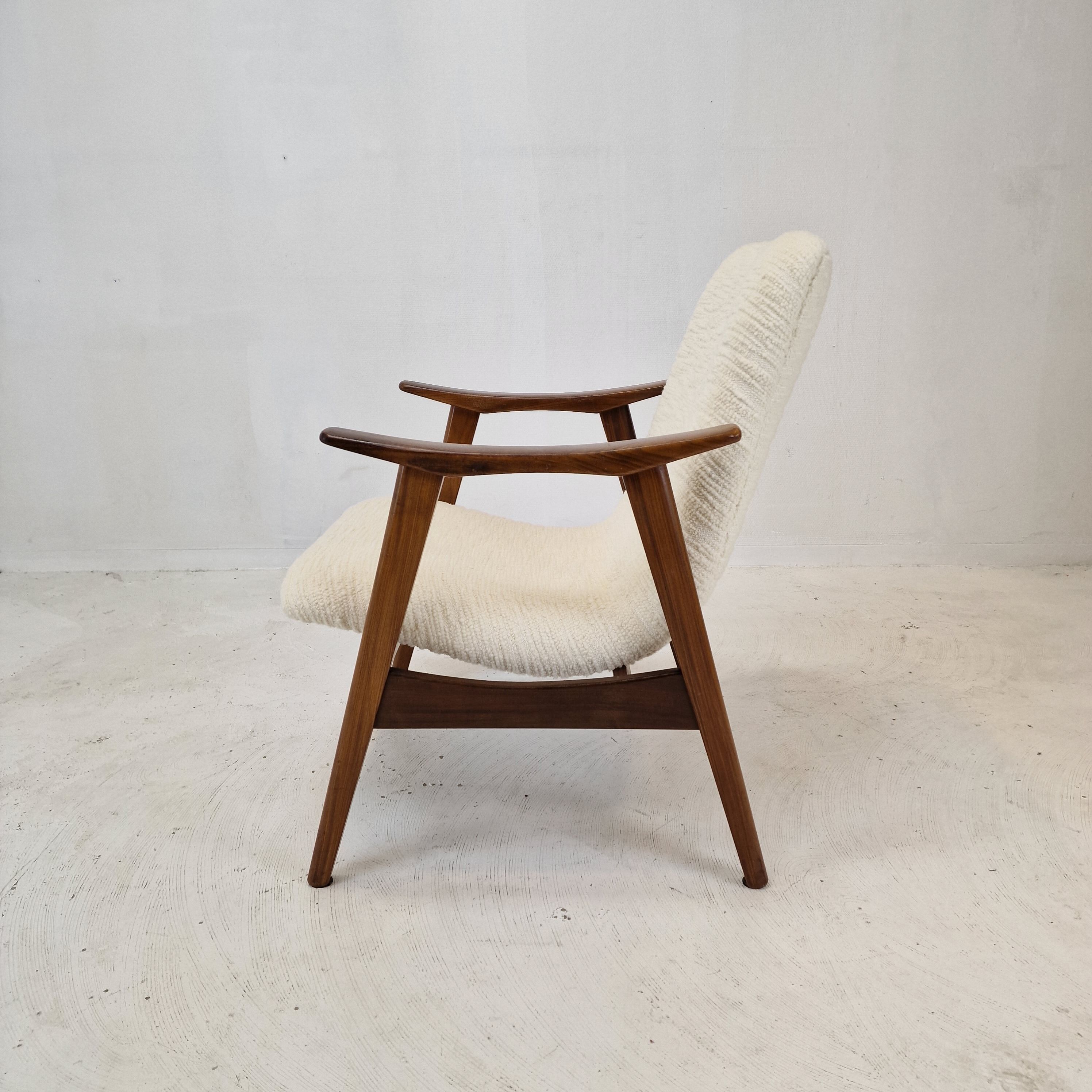 Mid Century Teak Wébé Armchair by Louis van Teeffelen, 1960's