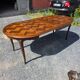 Extendable table in Louis XV style in oak (2 extensions)