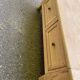 Renovated coffee table in solid oak 1980