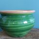 Glazed terracotta flower pot