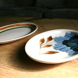 Set of 2 oval serving dishes faience Gien