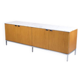 ENFILADE TECK MARBRE FLORENCE KNOLL ANNÉES 70' KNOLL INTERNATIONAL ÉDITEUR