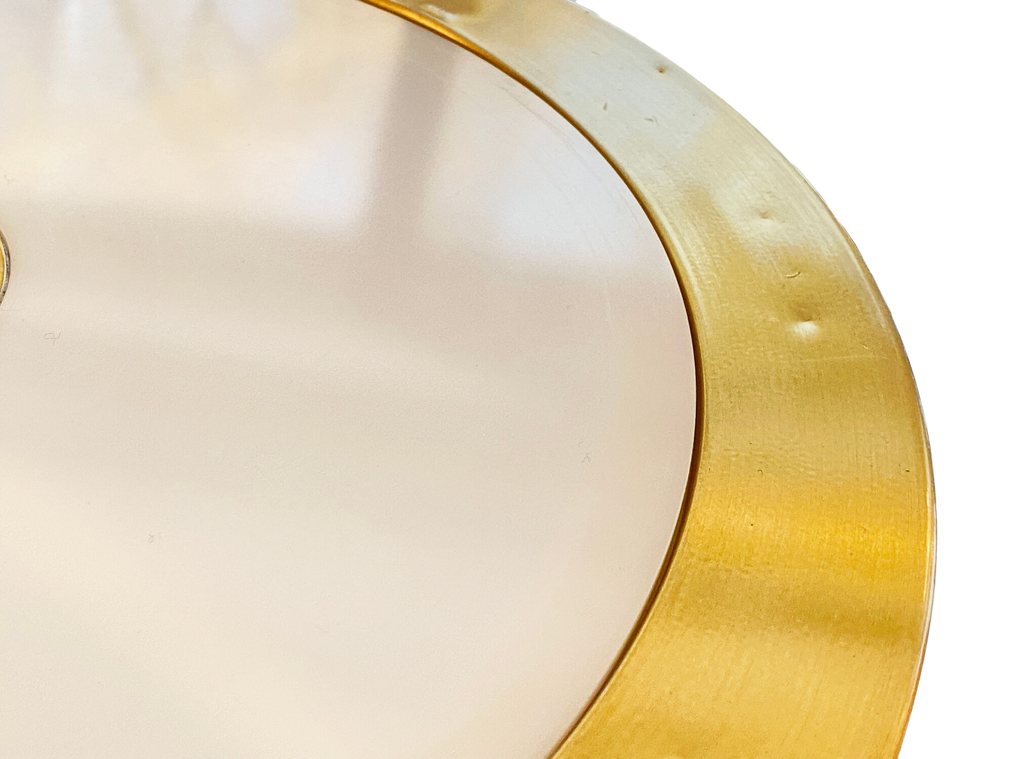 Aluminum and glass pendant light by Vitrika. Denmark 1970s