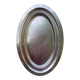 Oval silver-plated stainless steel dish by Rémy Letang