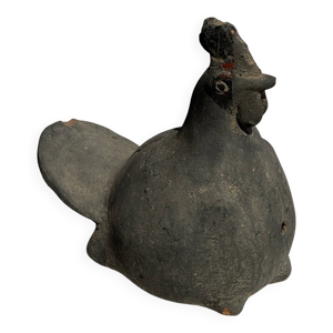 Petite poule en terre - ancien