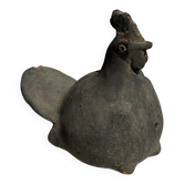Small terracotta chicken, ancient Indonesian handcrafted work H18