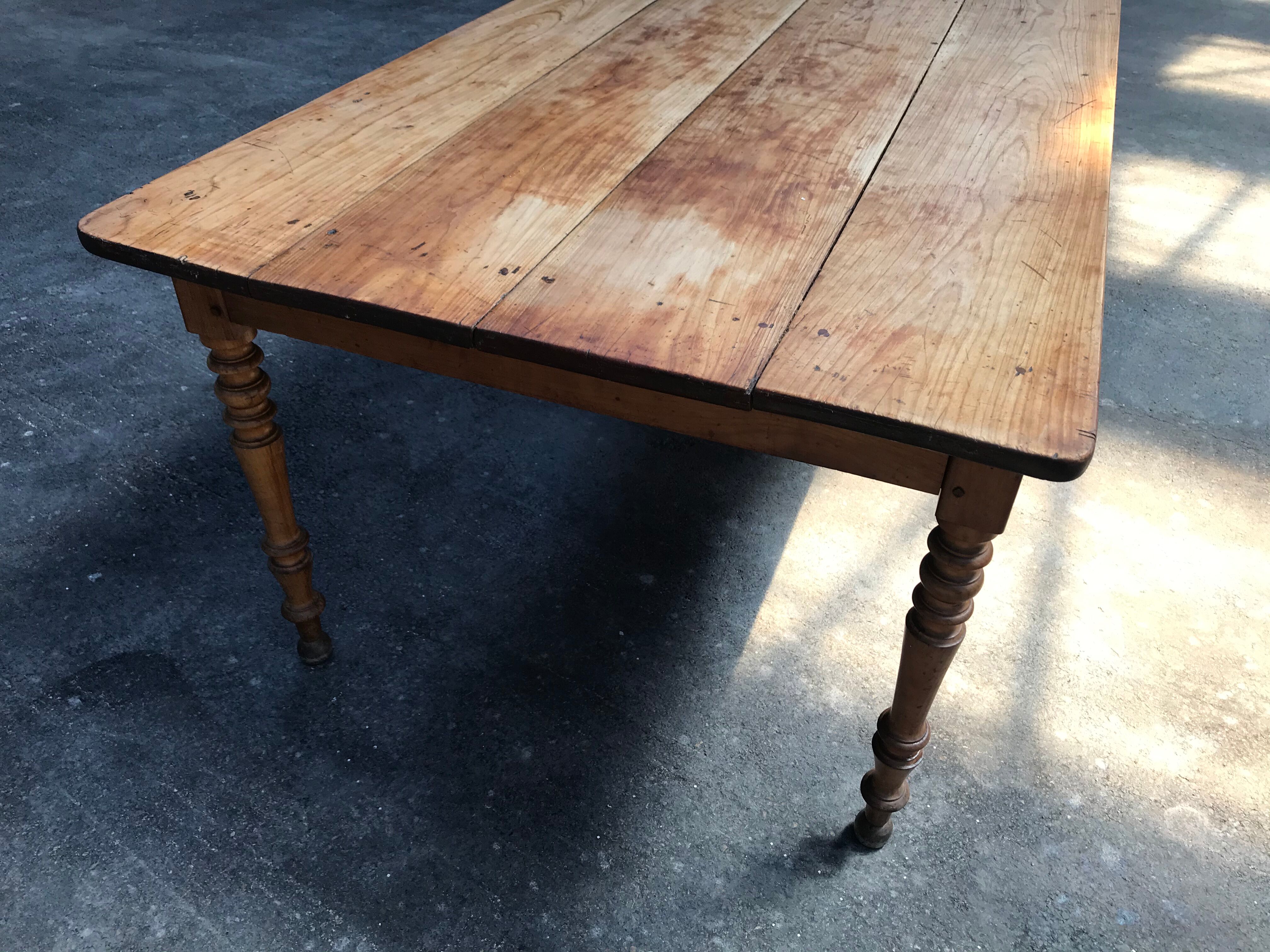 Louis Philippe farm table at 6 feet