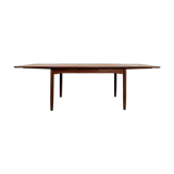 Large Danish extendable dining table in Teak, 1960