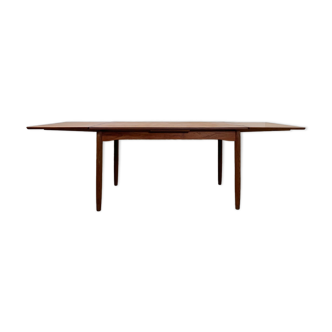 Large Danish extendable dining table in Teak, 1960