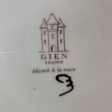 Plat Rond service Rambouillet en faïence de Gien