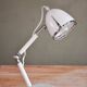 Lampe de bureau blanche chromée