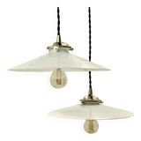Pairs of bistro opalines 1920 smooth edges