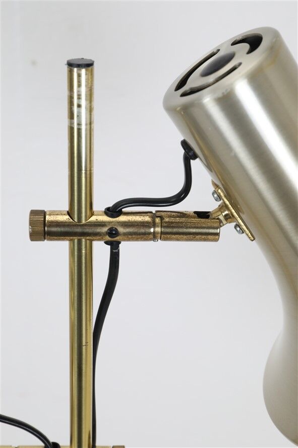 Lyskær Belysning double spot floor lamp / reading lamp / brass / 1970s / Danish modern design