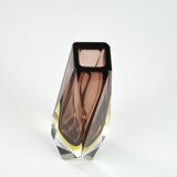 Vase Murano sommerso faceted 1960s