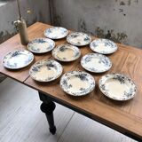 Set de 10 assiettes Terre de Fer Floreal Boulenger