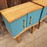 Pair of revamped 60s bedside tables