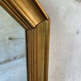 Octagonal Wall Mirror with Vintage Molded Gilded Wood Frame