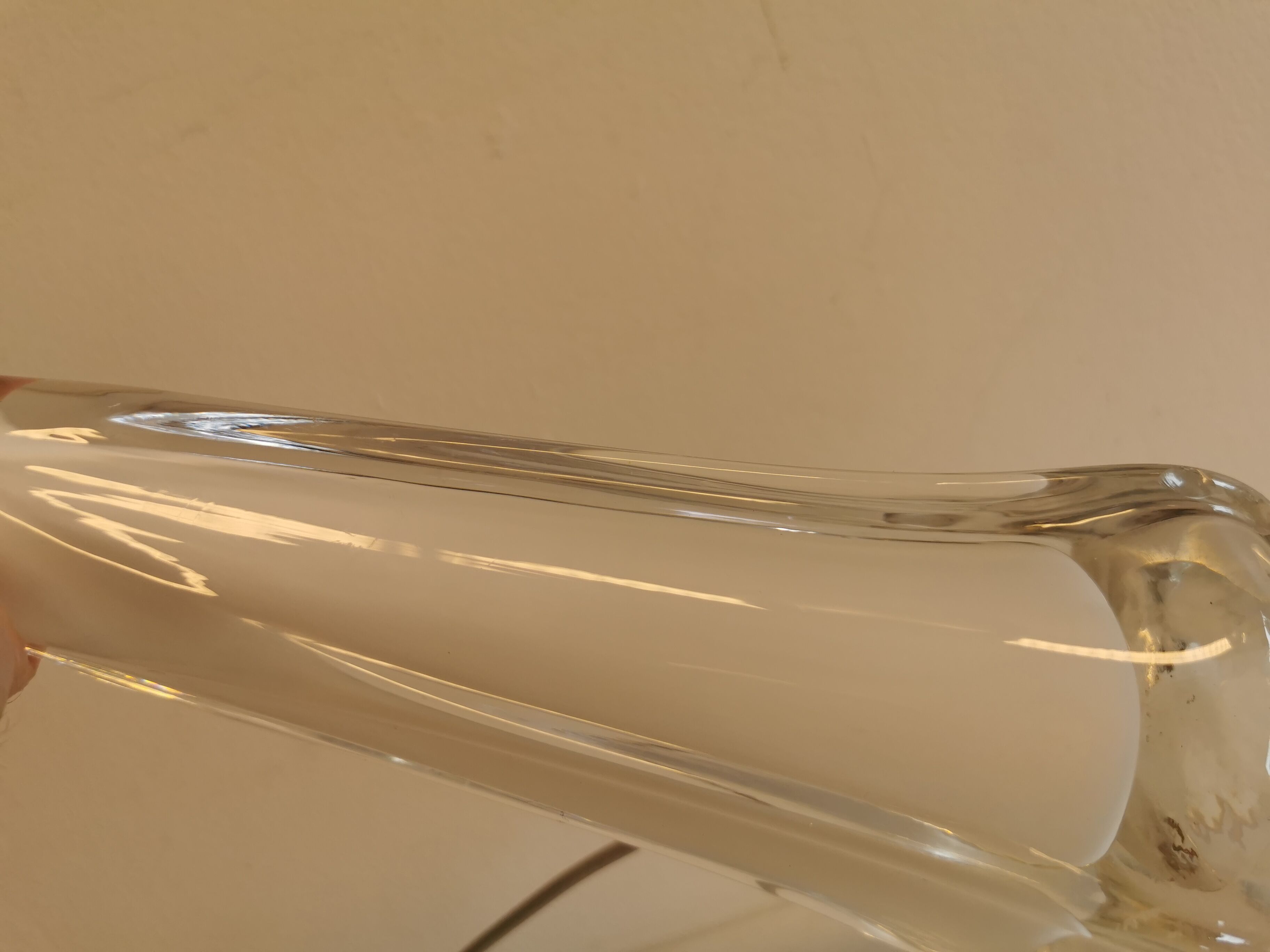 Pied de lampe avec plusieurs couches de verre