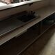 Old bar counter with glasswork