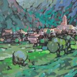 Llessui Spain - Two Framed oils