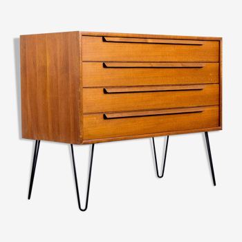 Mid-century teak chest of drawers from WK Möbel, 1960s