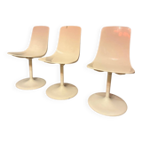 Set of 3 “Pauline” chairs by Thibault Desombre