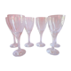 6 twisted feet wine glasses