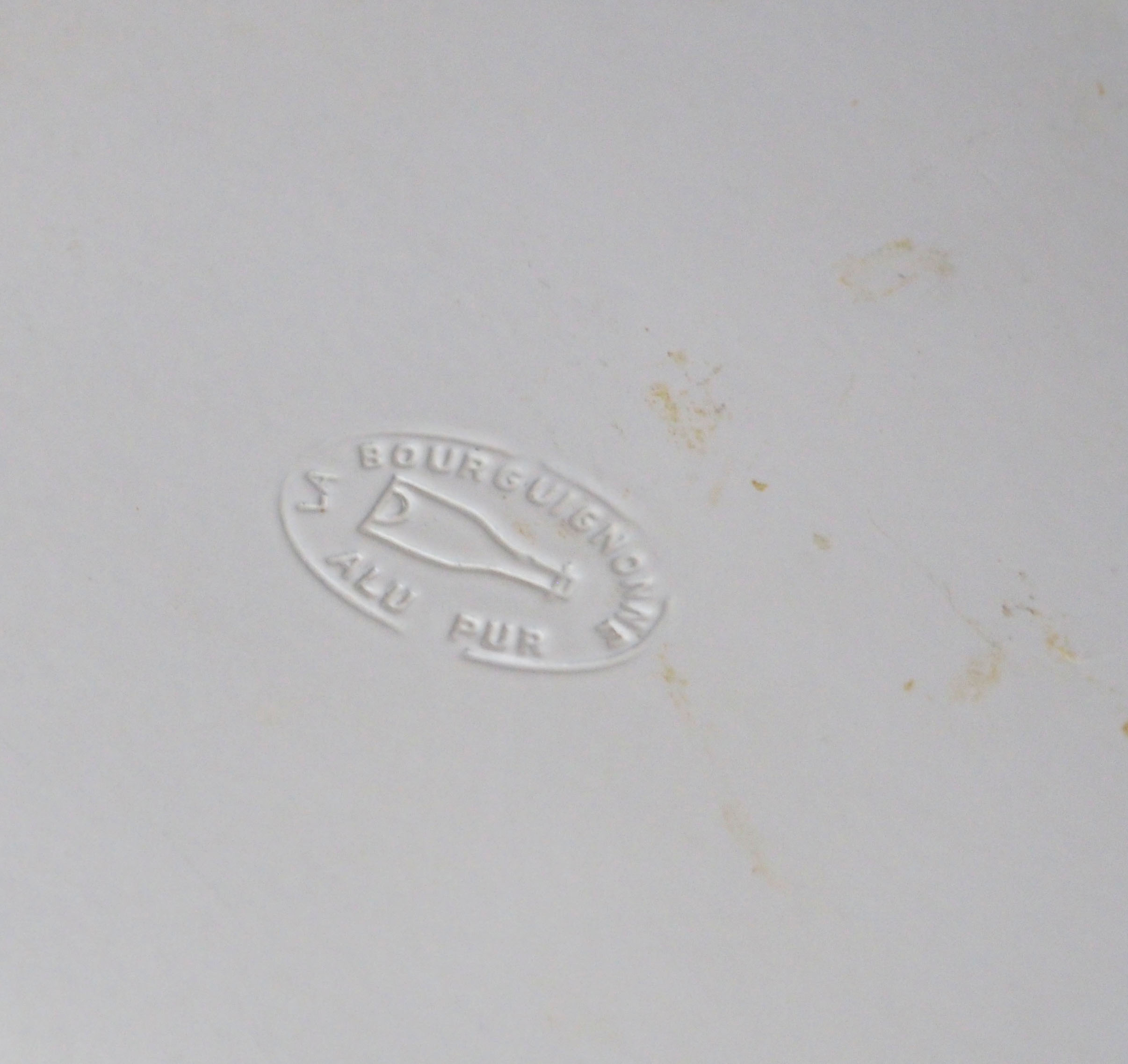 Seau à champagne en alu laqué blanc