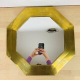 Vintage brass mirror 46 cm