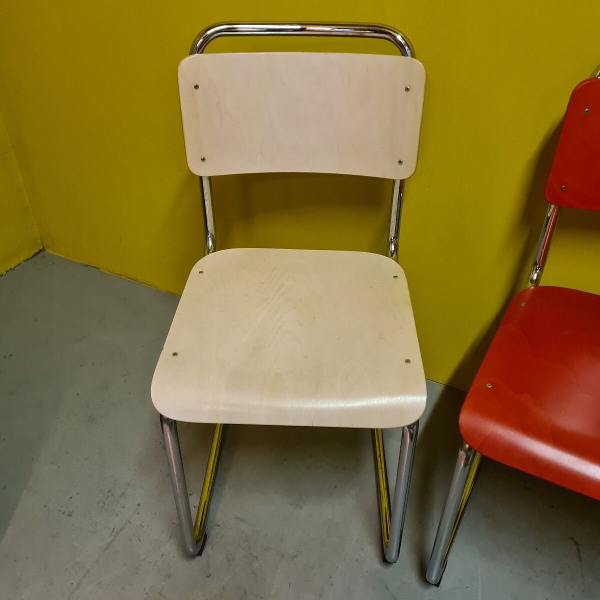 4 Dutch Design Chairs by Gispen Model 101.
