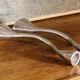 2 bougeoirs zig zag, design Xavier Lust