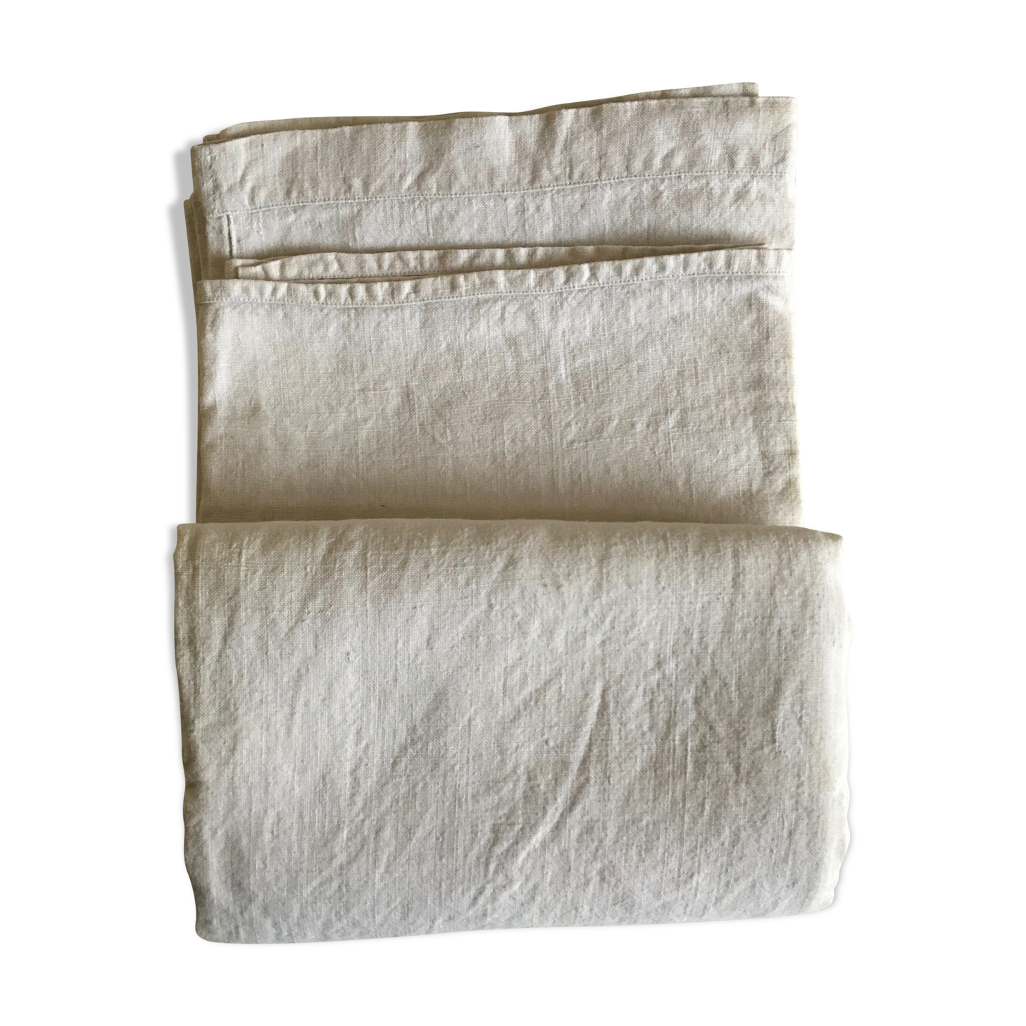 19th farm tablecloth in raw linen cloth reserve of l 2m kit