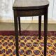 Table console demi lune anglaise en acajou 19ème