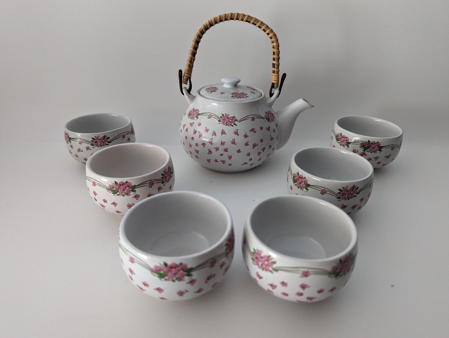 Ancient Japanese tea set