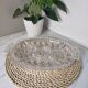 Crystal aperitif plate