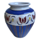 Vase en céramique peint et signé vintage