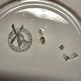 5 assiettes à dessert ancienne de chez Moulins des loups en bon état