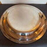 Large serving platter, silver-plated, Fracalanza, Brazil, 20th century.