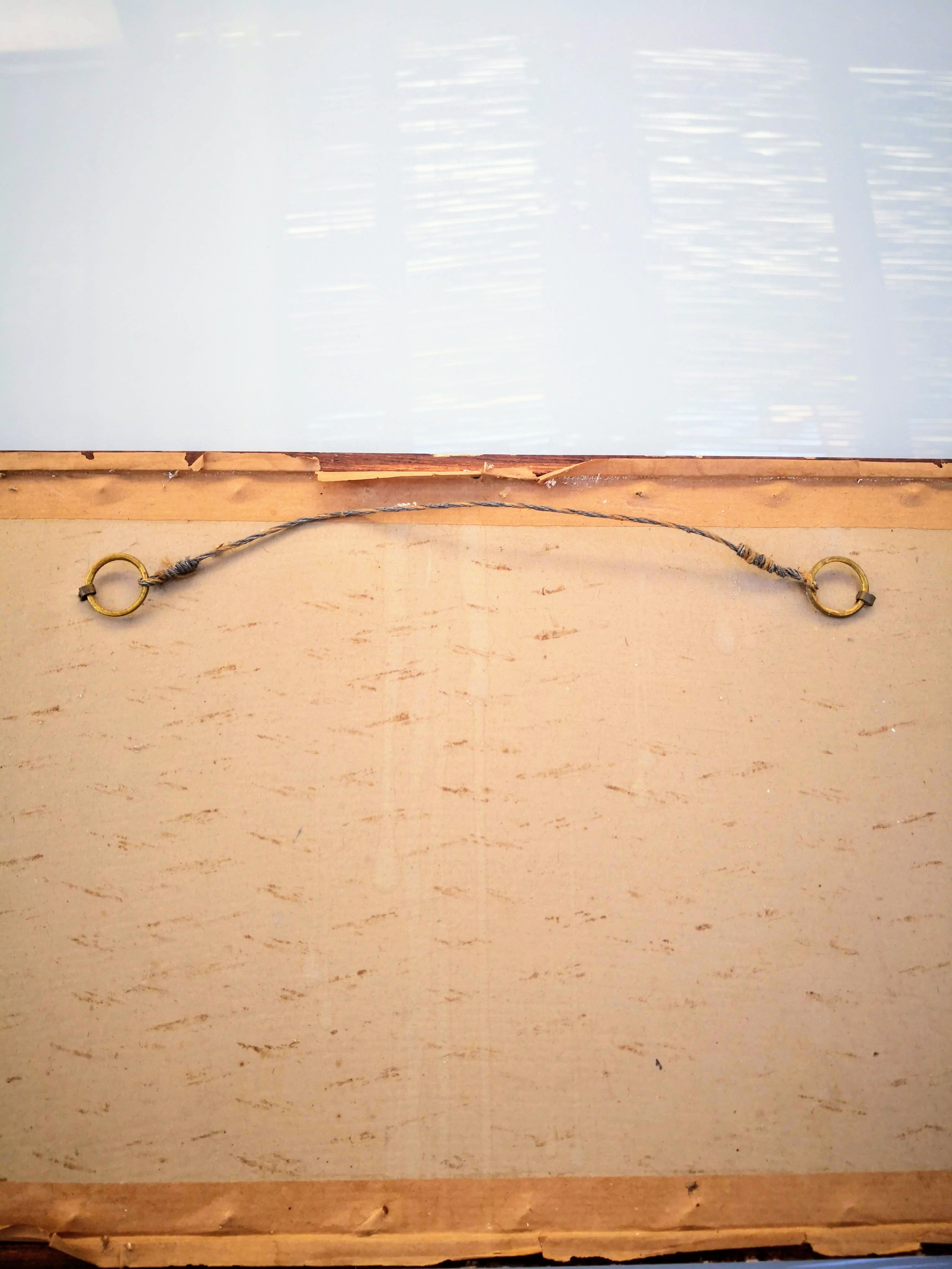 Poster framed "along the seine"