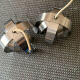 Chrome pendant light from the 70s