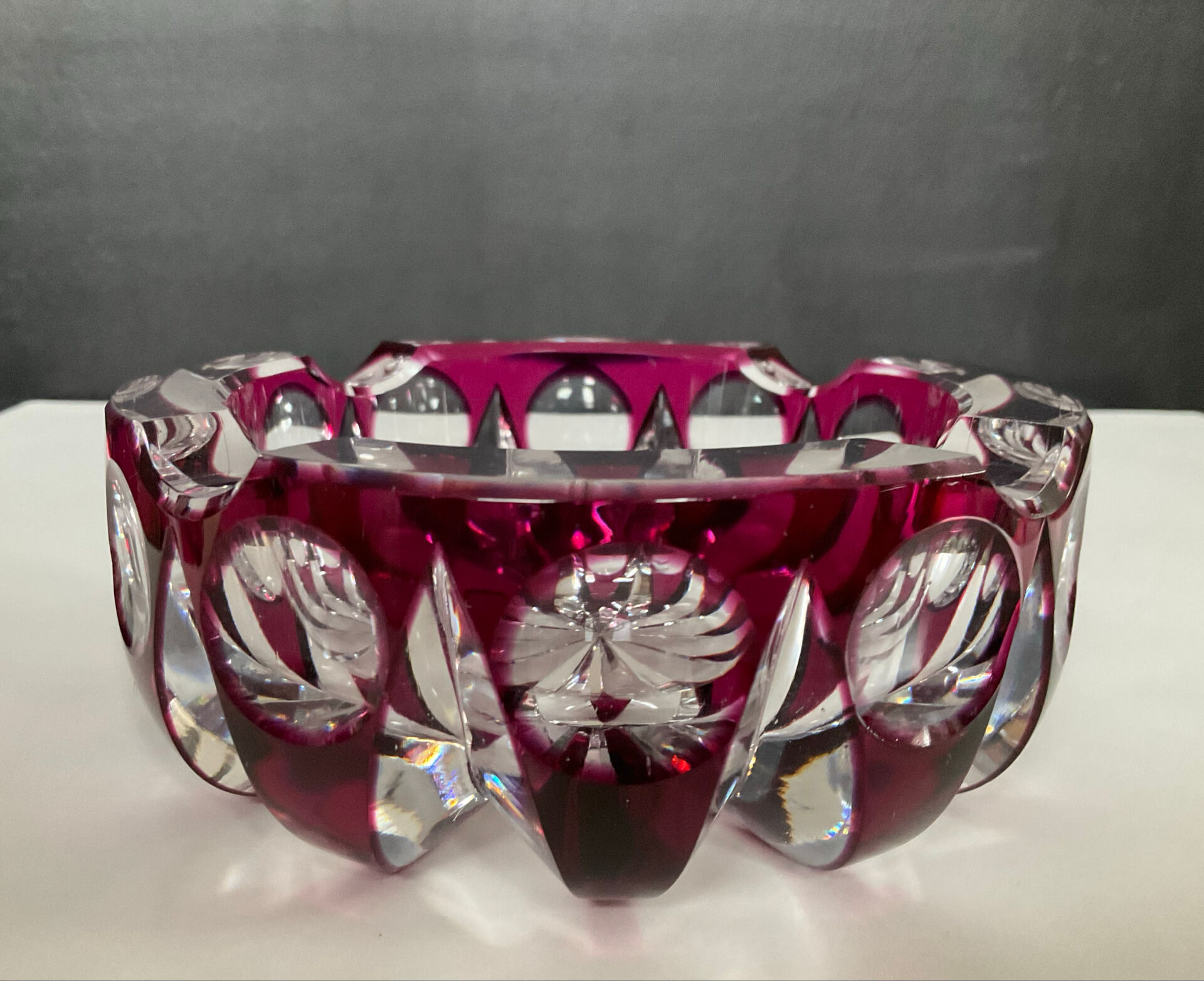 Crystal vide poche from Saint Louis from the 1970s.