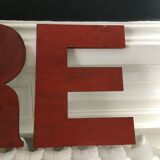 Letter teaches wood E