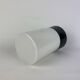 White cylindrical Art Deco chandelier RAAK with black support.